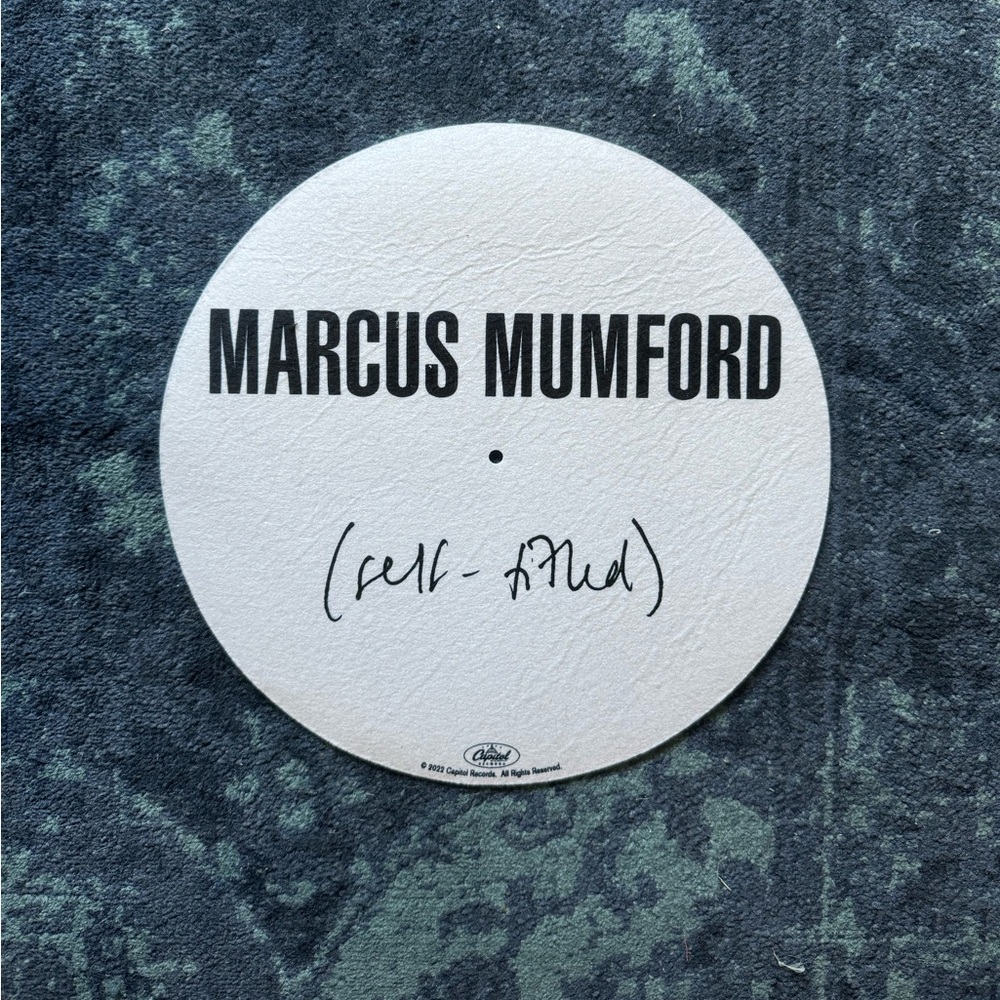 Marcus MUMFORD Self-Titled Album LP SLIPMAT for TURNTABLE unused new promotional